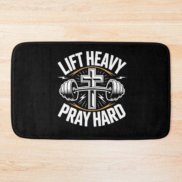 Item preview, Lift Heavy Pray Hard Christian Fitness designed and sold by MooonTees.