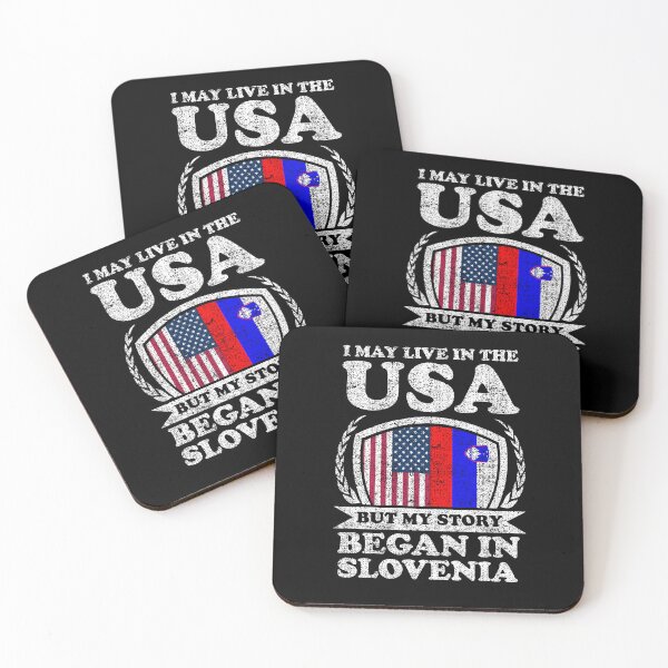 Item preview, I May Live In USA But My Story Began In Slovenia   designed and sold by GabbyKash.