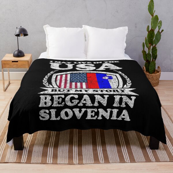 Item preview, I May Live In USA But My Story Began In Slovenia designed and sold by GabbyKash.