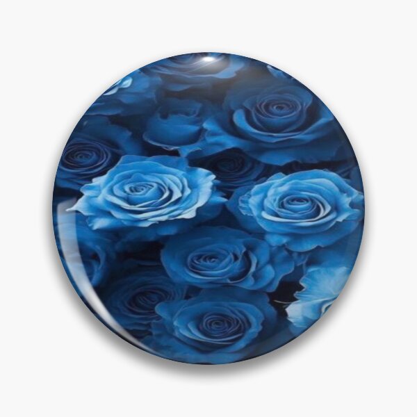 Item preview, Drawing of Royal blue blossom roses designed and sold by NivyasArtistry.