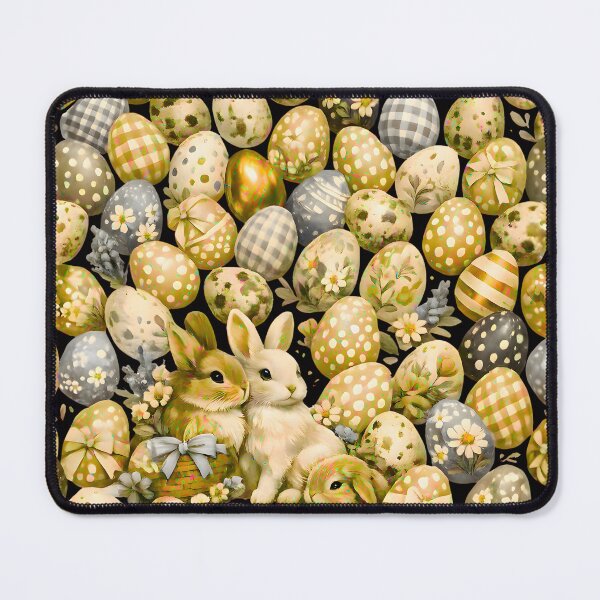 Item preview, Cottagecore Easter Bunny Egg Pattern designed and sold by TrinovaCreates.