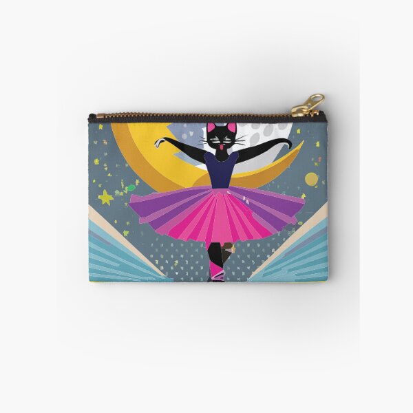 Item preview, Prima Ballerina Cosmic Cat Ballerina Dancing Moon Night designed and sold by VISO-art.