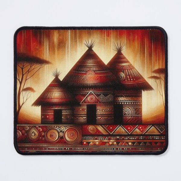 Item preview, Huts, Tribal Art Style designed and sold by Shs-Kenya.