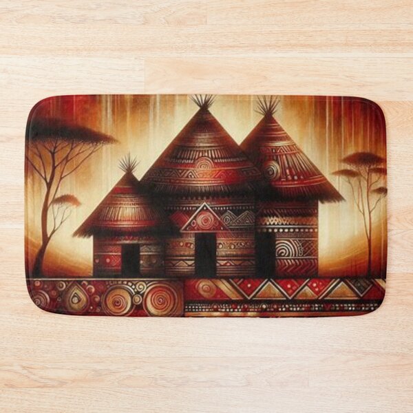 Item preview, Huts, Tribal Art Style  designed and sold by Shs-Kenya.