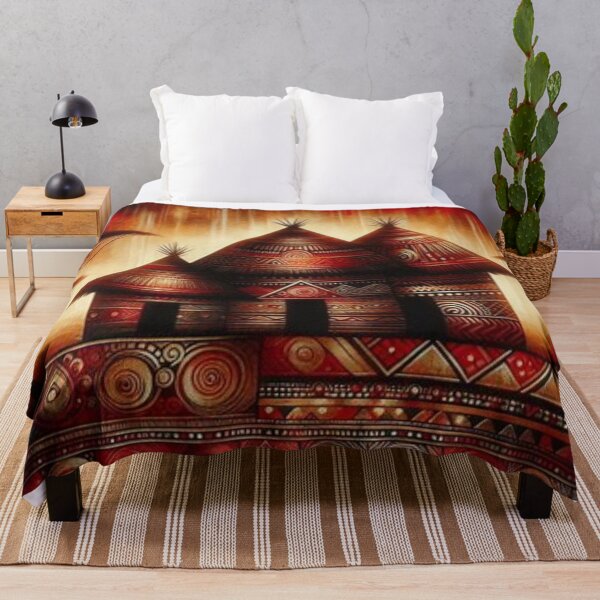 Item preview, Huts, Tribal Art Style  designed and sold by Shs-Kenya.