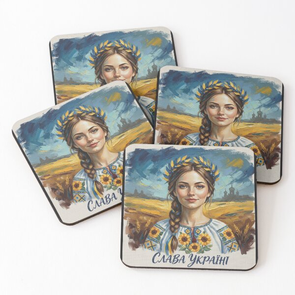 Item preview, Slava Ukraini - Glory to Ukraine Oil Painting Portrait designed and sold by HALYNA070824.