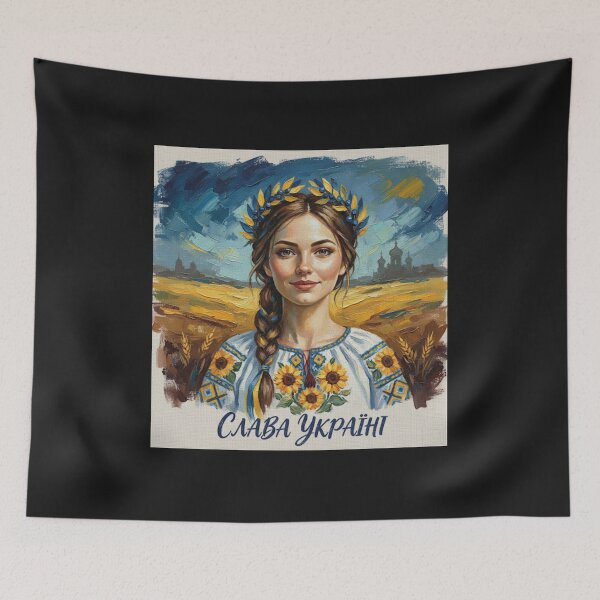 Item preview, Slava Ukraini - Glory to Ukraine Oil Painting Portrait designed and sold by HALYNA070824.
