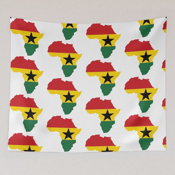 Item preview, Africa Map Ghana Flag Black Star Design designed and sold by fritz-10signer.