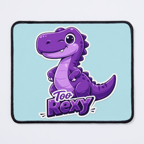 Item preview, Too Rexy Cute Purple Dinosaur designed and sold by Mastermind-Art.