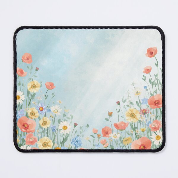 Item preview, Spring Wildflower Meadow Floral Art Print designed and sold by ArtDesignRemix.