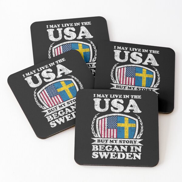 Item preview, I May Live In USA But My Story Began In Sweden designed and sold by GabbyKash.