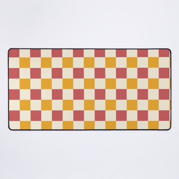 Item preview, Pink and Mango Checkered Pattern designed and sold by The Innocent Ghost Project.