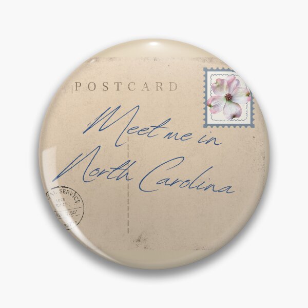 Item preview, Meet me in North Carolina, State Flower Stamped designed and sold by TKimerer.
