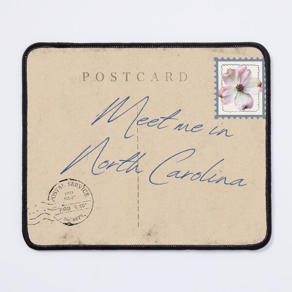 Item preview, Meet me in North Carolina, State Flower Stamped designed and sold by TKimerer.