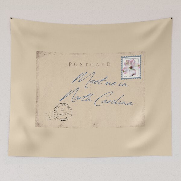 Item preview, Meet me in North Carolina, State Flower Stamped designed and sold by TKimerer.