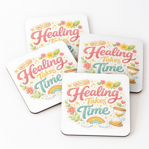 Item preview, Cute Healing Takes Time Mental Health Awareness Art Perfect Journal Cover Gift Idea designed and sold by Divakar Fashion.