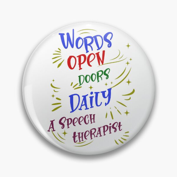 Item preview, Words Open Doors Daily Speech Therapy Design designed and sold by PrintSparkDesigns.