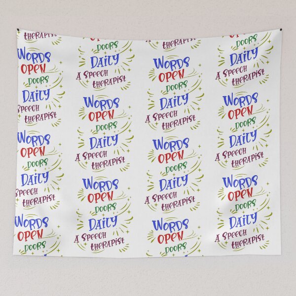 Item preview, Words Open Doors Daily Speech Therapy Design designed and sold by PrintSparkDesigns.