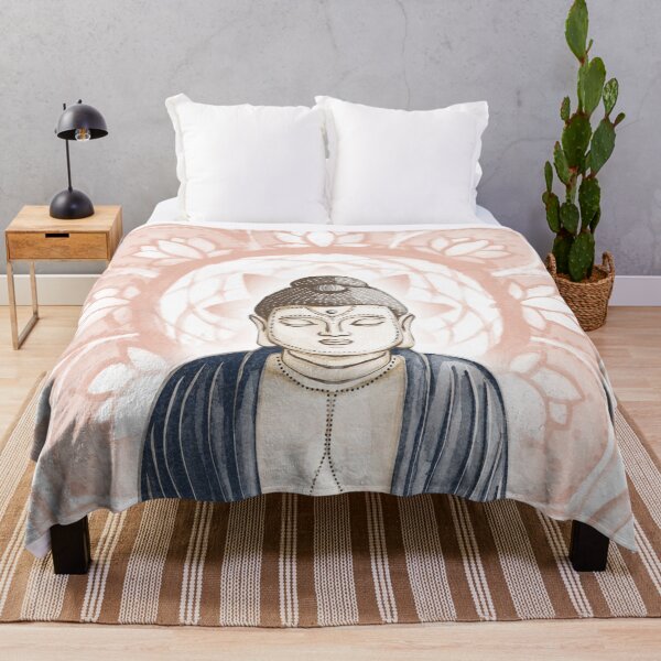Item preview, Buddha Padma Watercolor - Fawn Earth Dusk - Coral Halo designed and sold by Irene Estelle.