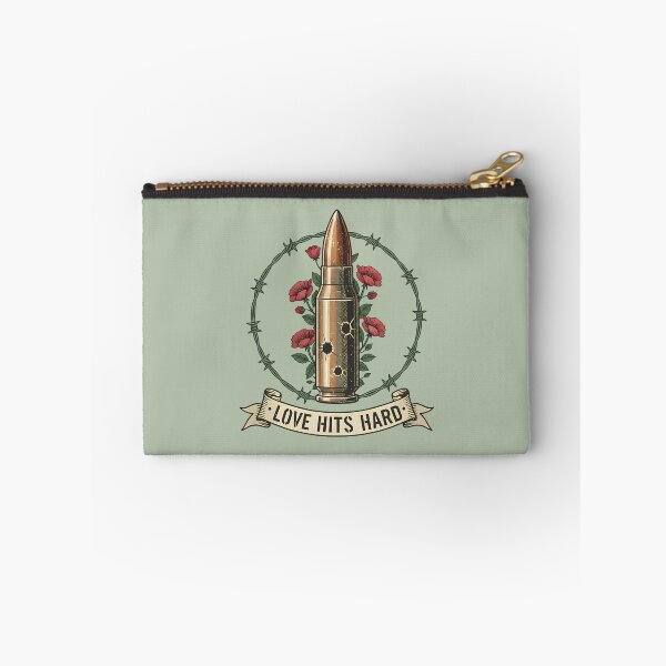 Item preview, Love Hits Hard: Bullet and Poppies Military Aesthetic designed and sold by Valeriia_Isaieva.