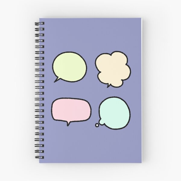Item preview, Cute Pastel Speech Bubbles Doodle Set designed and sold by ubborn.