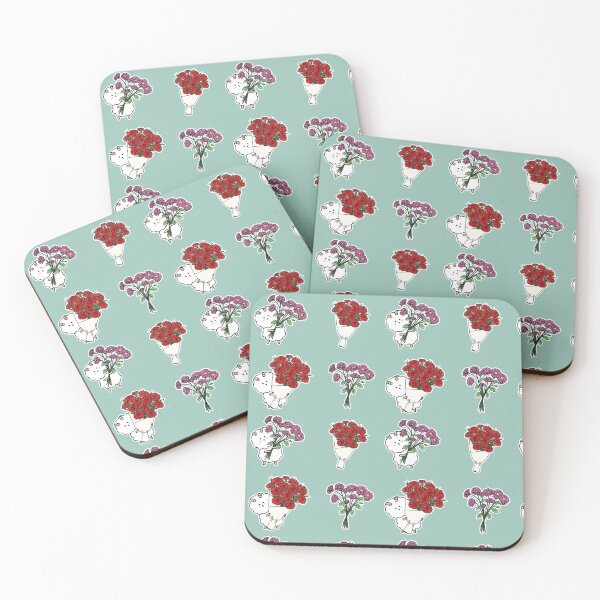 Item preview, Cute Fluffy Sheep with Flower Bouquet Sticker Art designed and sold by ubborn.
