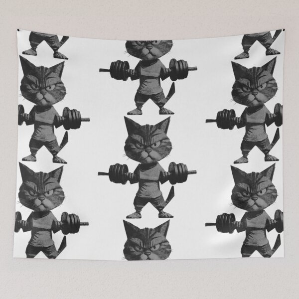 Item preview, Grim Gym Cat designed and sold by kinpirks.