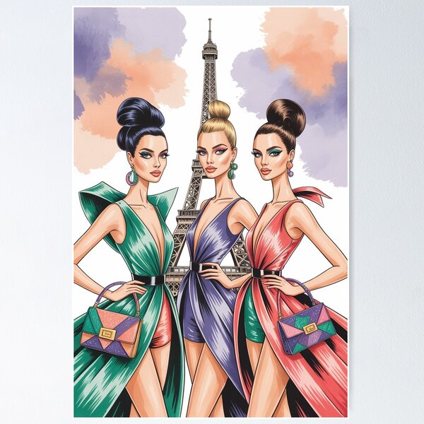 Item preview, Three models in Paris designed and sold by BenCoStyle.