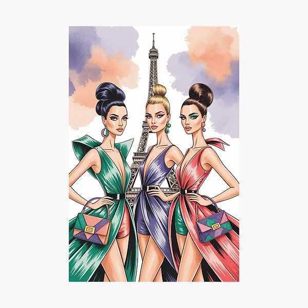Item preview, Three models in Paris designed and sold by BenCoStyle.
