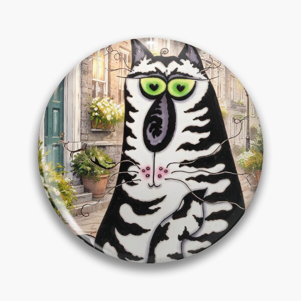 Item preview, Cartoon Cat in European Street designed and sold by cuprum.