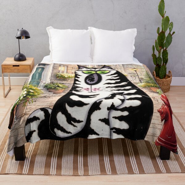 Item preview, Cartoon Cat in European Street designed and sold by cuprum.