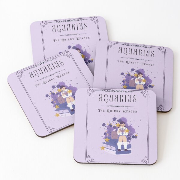 Item preview, Bookish Zodiac | Aquarius - The Quirky Reader designed and sold by Nyxander's Bookish Catalogue.