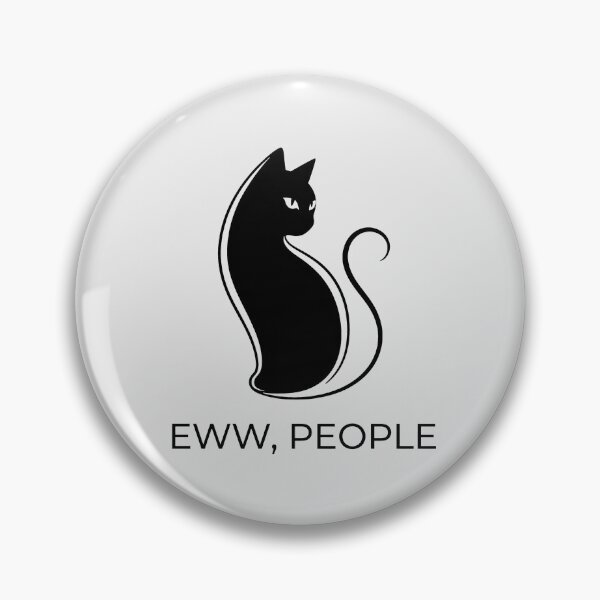Item preview, Eww People Black Cat Silhouette designed and sold by KeremYurtseven.
