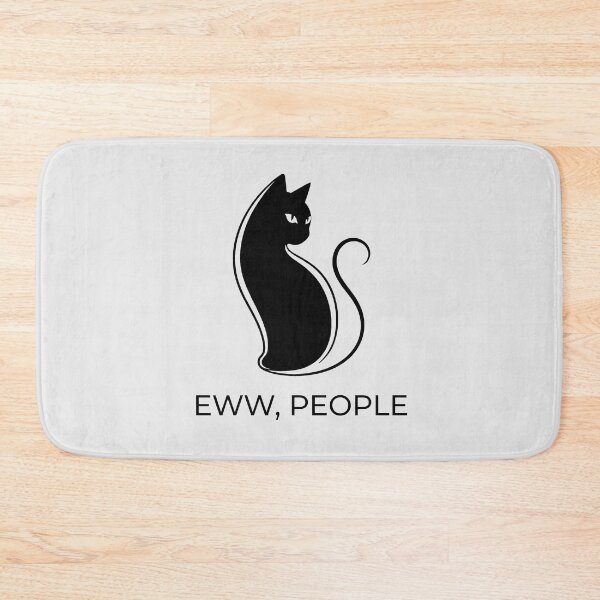 Item preview, Eww People Black Cat Silhouette designed and sold by KeremYurtseven.