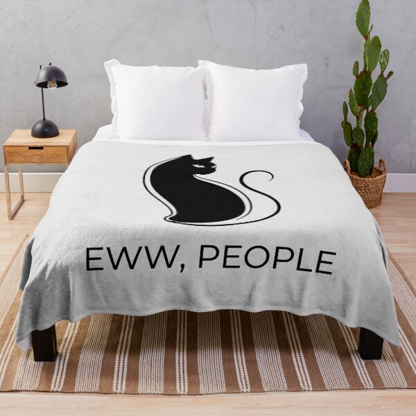 Item preview, Eww People Black Cat Silhouette designed and sold by KeremYurtseven.