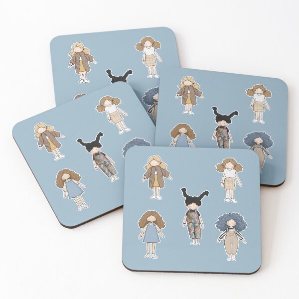 Item preview, Handmade Doll Collection - AI Illustrated Sticker Pack designed and sold by ubborn.