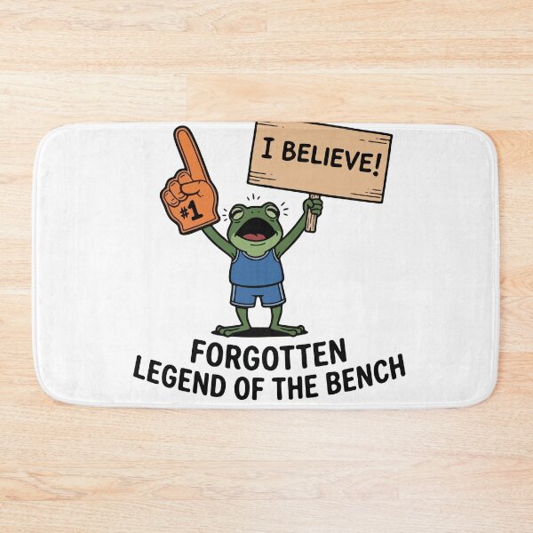 Item preview, Funny Athletic Frog Benchwarmer designed and sold by Floomart.