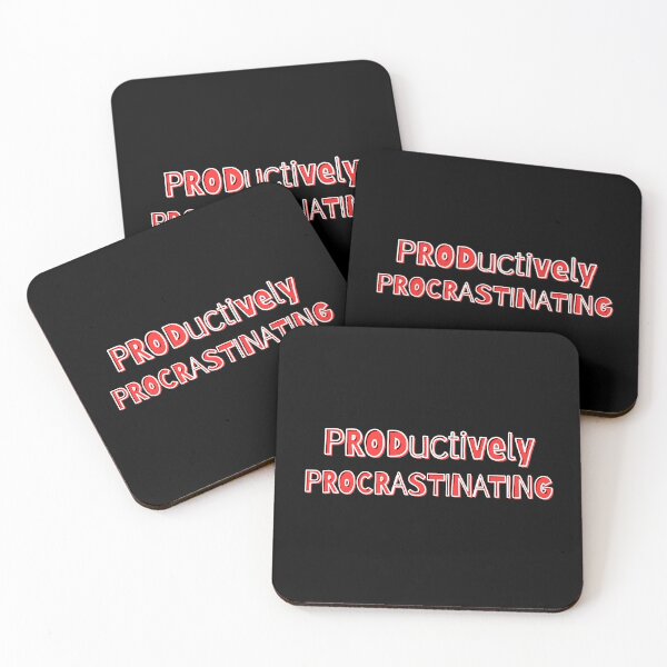 Item preview, Productively Procrastinating Funny Sarcastic Quote designed and sold by Snedsdigital.