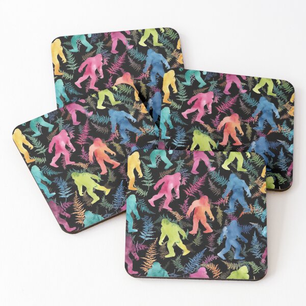 Item preview, Bigfoot Sasquatch Colors Throw Blanket  designed and sold by candiscamera.