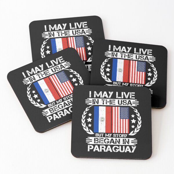 Item preview, I May Live In The USA But My Story Began In Paraguay   designed and sold by CosmoKitsch.