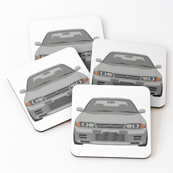 Item preview, Nissan Skyline GT-R R32 Front View JDM Godzilla Minimalist Car Illustration designed and sold by Motorline44.
