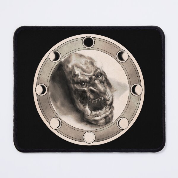 Item preview, Dark Bestiary Sigil – Orc Skull (Ancient Paper) designed and sold by Alessandro Buffa Artist.