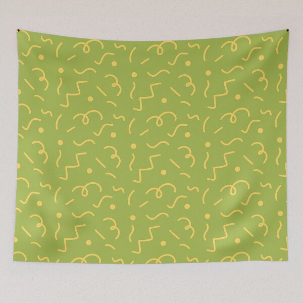 Item preview, Squiggles and Spots Pattern Green designed and sold by The Innocent Ghost Project.