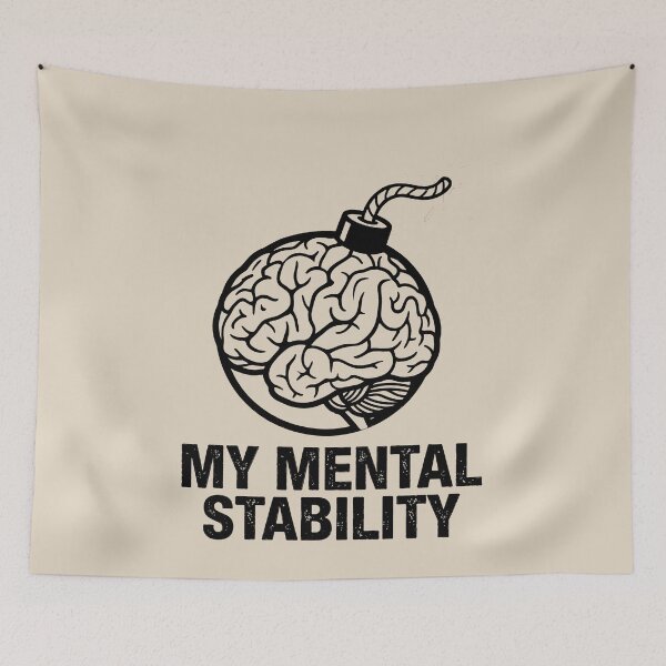 Item preview, My Mental Stability Ticking Bomb designed and sold by KeremYurtseven.