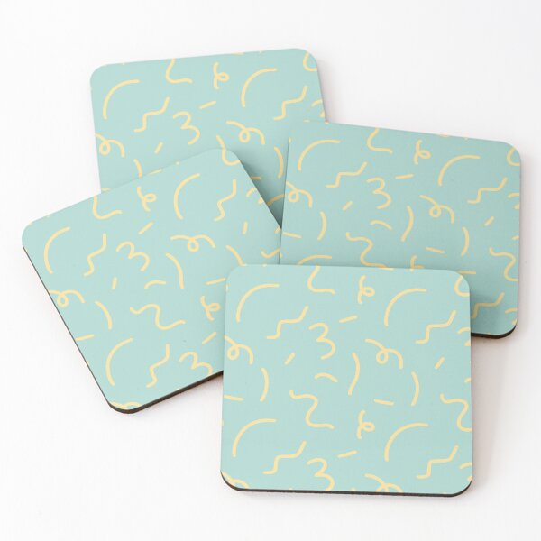 Item preview, Squiggles Pattern Teal designed and sold by The Innocent Ghost Project.