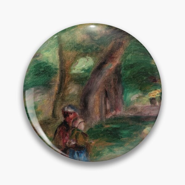Item preview, Trois Personnages Dans Un Paysage by Pierre-Auguste Renoir: Impressionist Garden Scene designed and sold by artofuniverse.