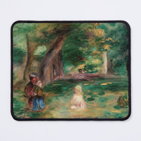 Item preview, Trois Personnages Dans Un Paysage by Pierre-Auguste Renoir: Impressionist Garden Scene designed and sold by artofuniverse.