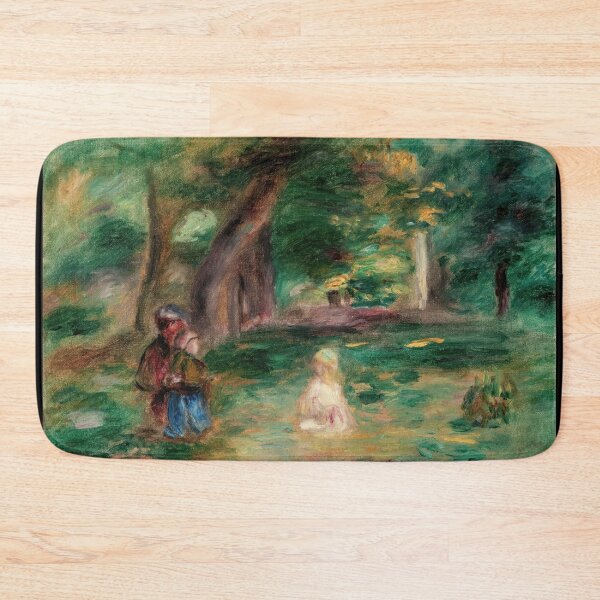 Item preview, Trois Personnages Dans Un Paysage by Pierre-Auguste Renoir: Impressionist Garden Scene designed and sold by artofuniverse.