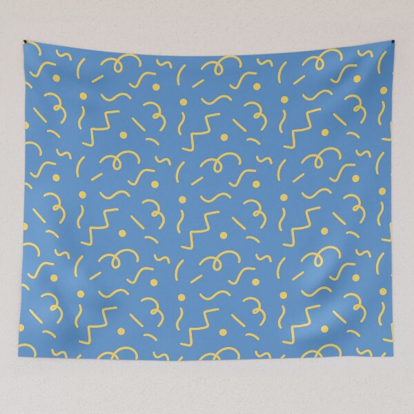 Item preview, Squiggles and Spots Pattern Blue designed and sold by The Innocent Ghost Project.