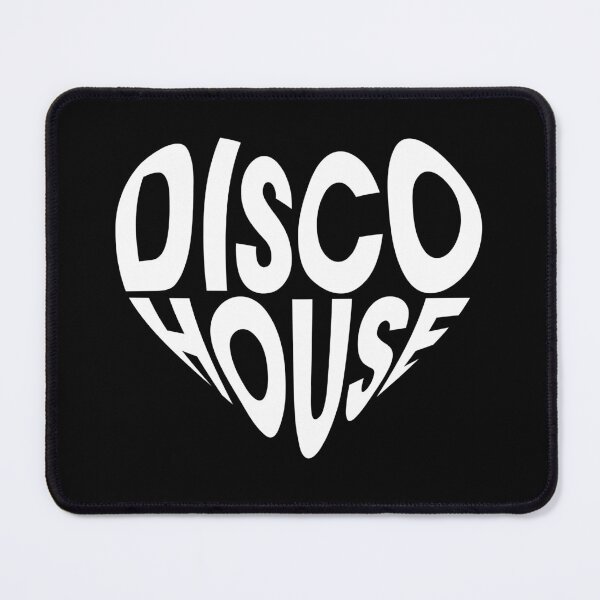 Item preview, Disco House Heart – Bold Music Typography Love Design (WHITE) designed and sold by TipTop GFX.